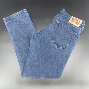 Levis 511 Slim Fit Blue Jeans Mens 34x30 (34 x 27.5 Actually) 5 Pocket Straight